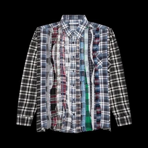 Needles Flannel Shirt Ribbon Wide Shirt 'Assorted'