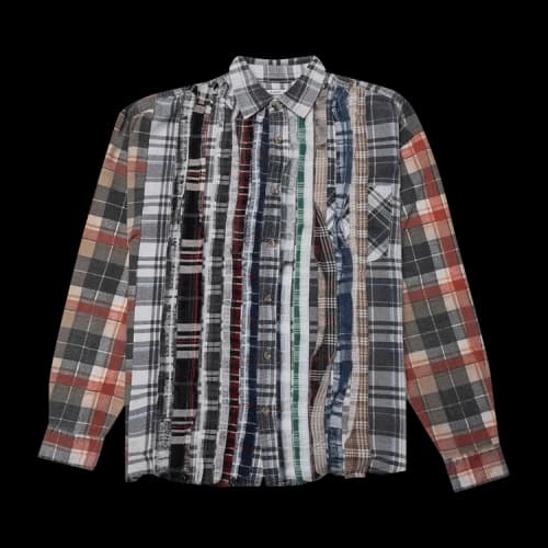 Needles Flannel Shirt Ribbon Wide Reflection Shirt 'Assorted'