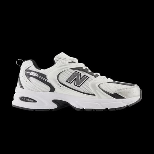 New Balance 530 White Silver Metallic Black
