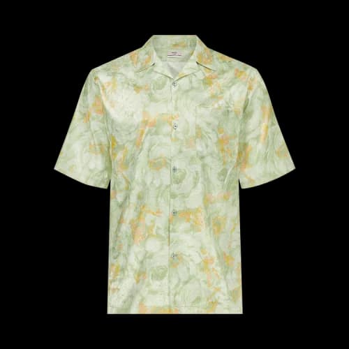 Martine Rose Oversized Hawaiian Shirt 'Green Floral'
