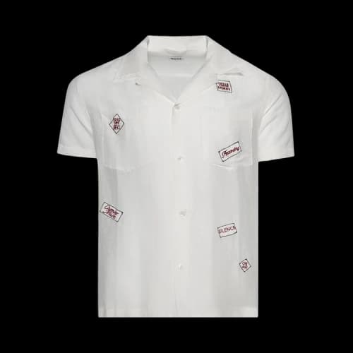 Bode On Air Short Sleeve Shirt 'White'