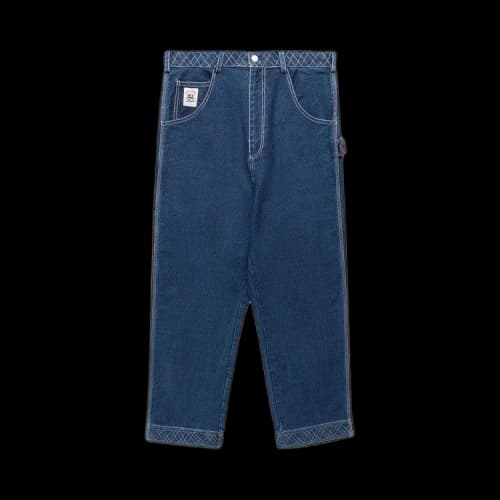 Bode Embroidered Denim Knolly Brook Trouser 'Indigo'