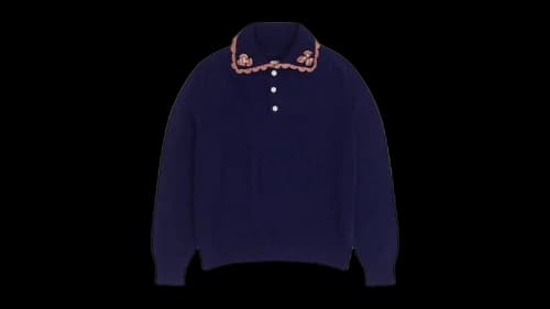 Bode Rookie Polo T-shirt Navy