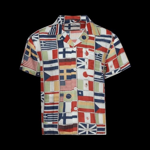 Bode International Flags Short-Sleeve Shirt 'Multicolor'