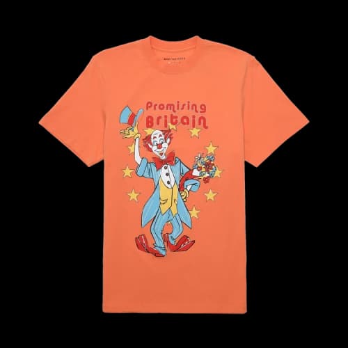 Martine Rose T-Shirt With Clown Artwork 'Orange'