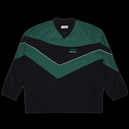 Martine Rose V Neck Track Top 'Black/Green'