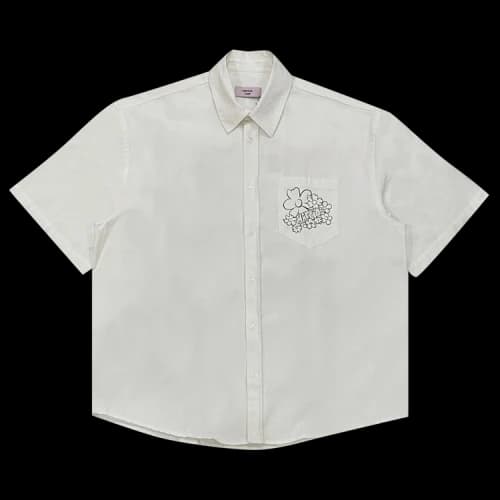 Martine Rose Festival Flower Overshirt 'Off White'
