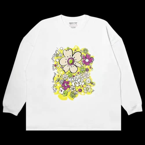 Martine Rose Oversized Long-Sleeve Tee 'White'