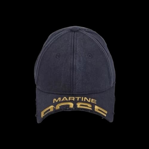 Martine Rose Cut Peak Cap 'Navy'