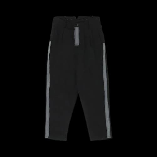 Y's Lyocell Broad Suspender Pants 'Black'