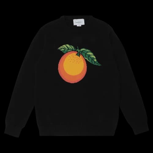 Casablanca Casa Way Intarsia Knit Crewneck 'Black'