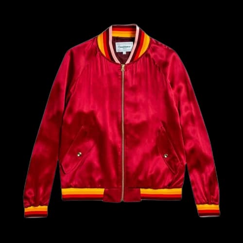 Casablanca Embroidered Souvenir Jacket 'Bordeaux'