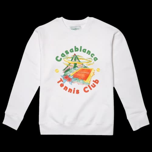 Casablanca Printed Sweatshirt 'White'