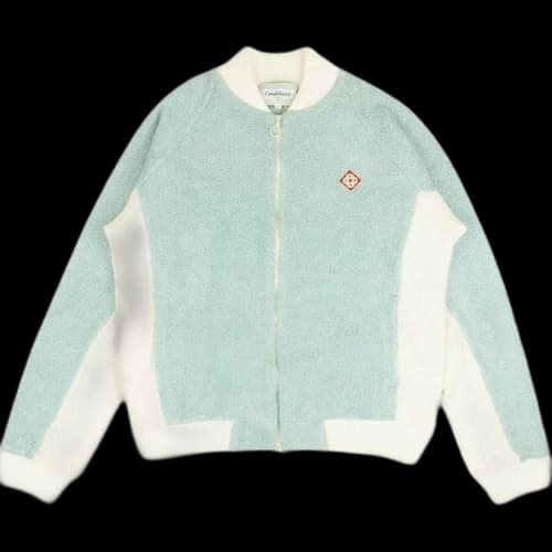 Casablanca Paneled Terry Track Jacket 'Pale Blue'