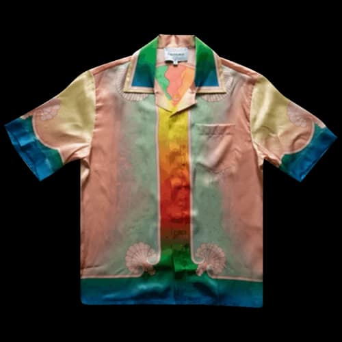 Casablanca Printed Short-Sleeve Silk Shirt 'Lucid Dreams'