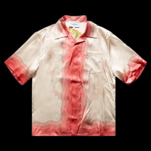 Casablanca Printed Short-Sleeve Slik Shirt 'Kapalia'