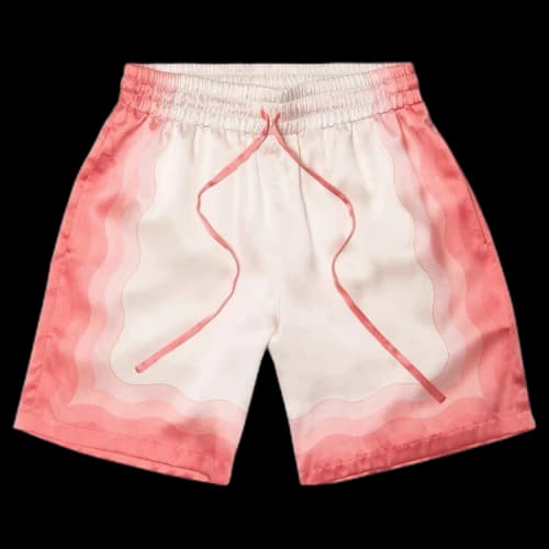 Casablanca Printed Silk Shorts 'Kapalia'