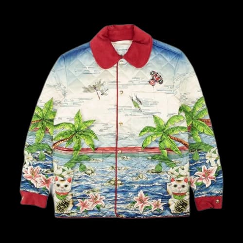 Casablanca Tennis Club Sunrise Quilted Hunting Jacket 'White'