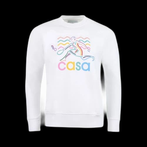 Casablanca Screen Printed Sweatshirt 'White'