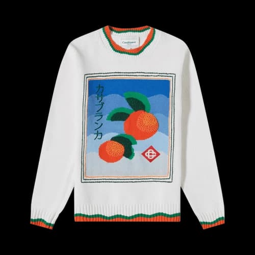 Casablanca Intarsia Sweater 'White'