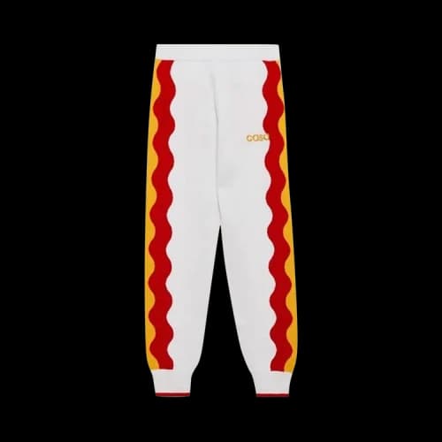 Casablanca Track Pants 'White/Red'