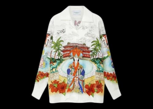 Casablanca Okinawa Cotton Shirt White/Multi
