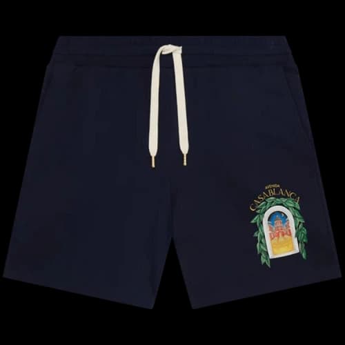Casablanca Avenida Printed Sweatshort 'Navy'