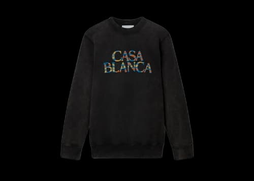 Casablanca Ange de Jour Logo Sweatshirt Black