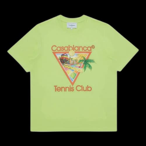 Casablanca Afro Cubism Tennis Club Printed T-Shirt 'Pale Green'