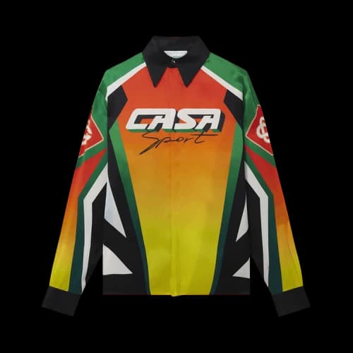 Casablanca Classic Collar Long-Sleeve Shirt 'Casa Moto Sport'