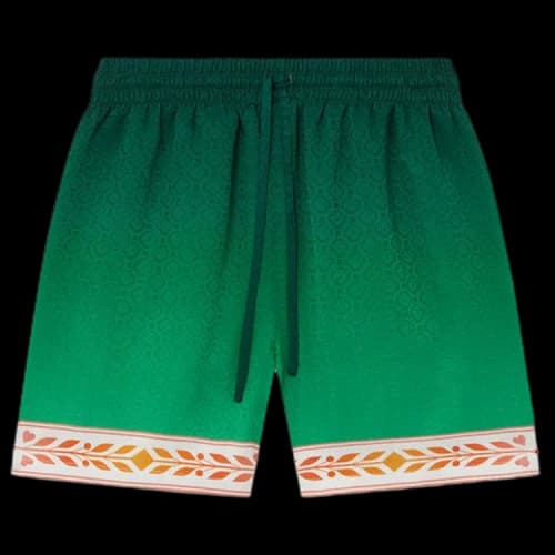 Casablanca Silk Shorts With Drawstring 'Unity Is Power'