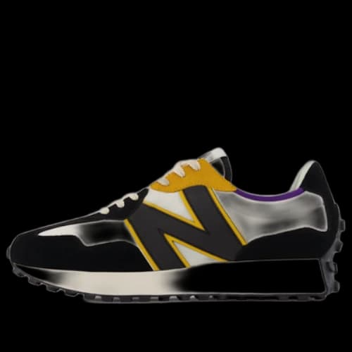 New Balance 327 'White Black Yellow'