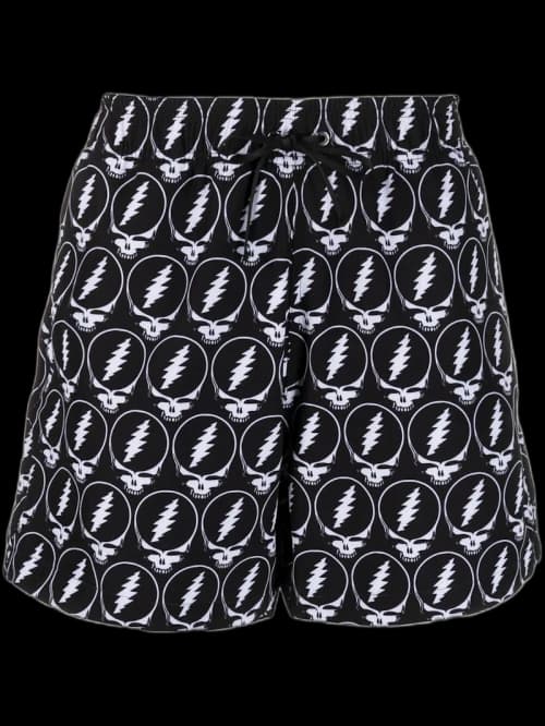 AMIRI Grateful Dead Skull Swim Shorts Black