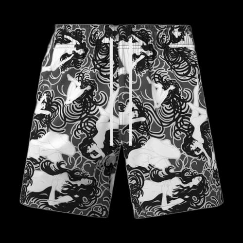 Amiri Naked Girls Swim Trunks 'Black'