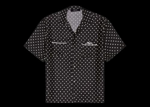AMIRI Pajama Silk Polka Dot Shirt Black/Natural