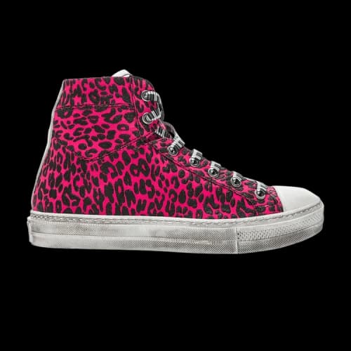 Amiri Sunset 'Vintage Crackle Leopard Pink'