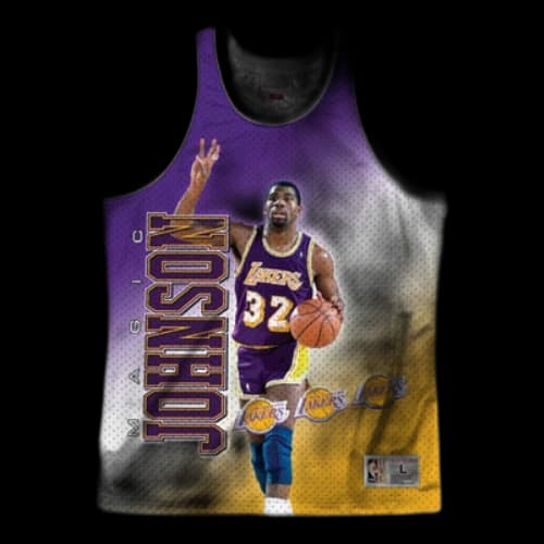 Mitchell & Ness NBA Magic Johnson Los Angeles Lakers Behind The Back Jersey #32