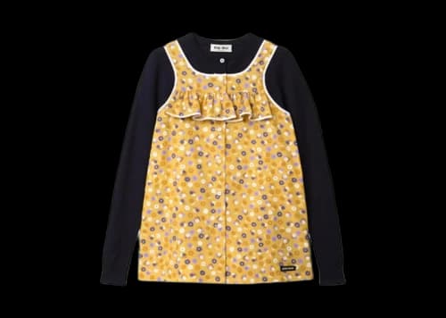 Miu Poplin Wool Top Purple