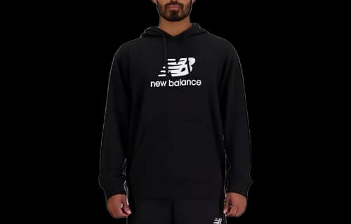 New Balance Logo Printed Drawstring Hoodie