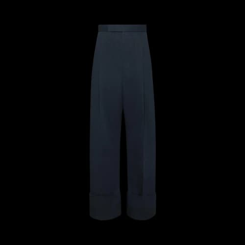 Thom Browne High Rise Double Pleat Trouser With Backstrap 'Navy'