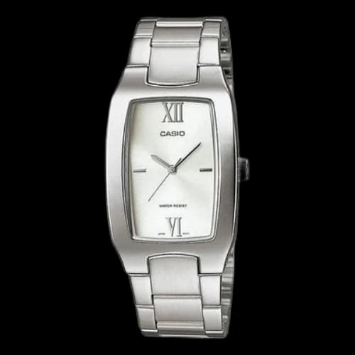 CASIO Square Dial Stainless Steel Strap Analog