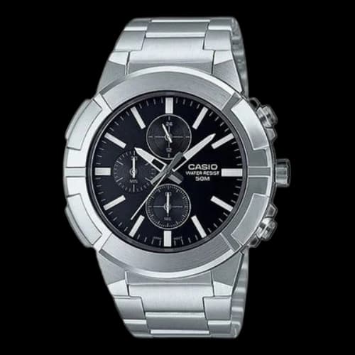 CASIO Male DRESS Japan / South Korea Fashion Sports Silver Analog