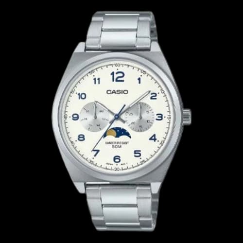 CASIO Analog 'Silver Ivory'