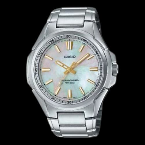 CASIO Analog 'Silver Pearl'