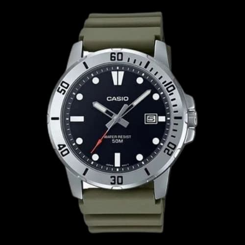 CASIO Analog 'Olive Green'