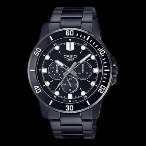 Casio Dress Classic Minimalistic Analog Watch 'Black White'