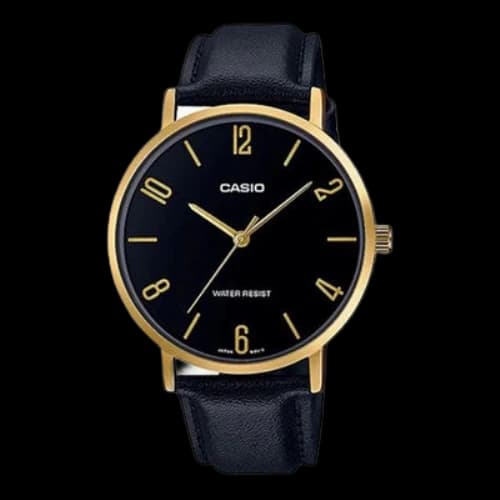 CASIO Quartz Waterproof Mens Black Analog