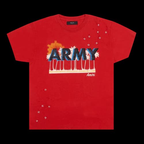Amiri Vintage Army Short-Sleeve T-Shirt 'Red'