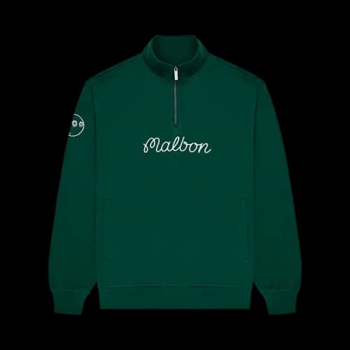 Malbon Collegiate Sweatshirt Unbadged 'Forest'
