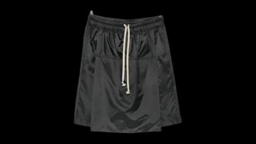 Rick Owens x Moncler Woven Kilt Shorts Black
